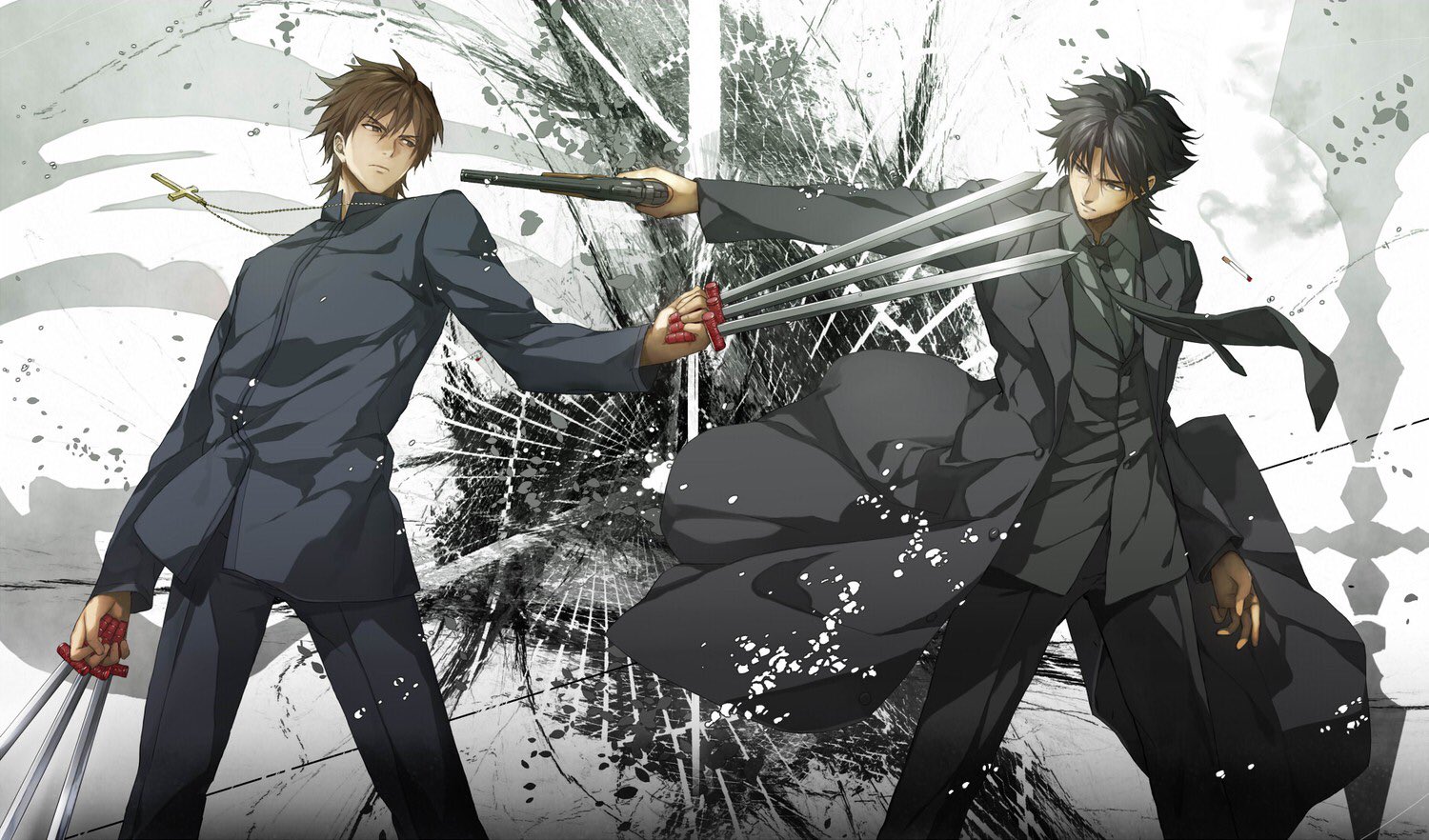 Fate/Zero アメコミ ポストカード 言峰綺礼 衛宮切嗣 Fate/Zero アメコミ ポストカード 言峰綺礼 衛宮切嗣