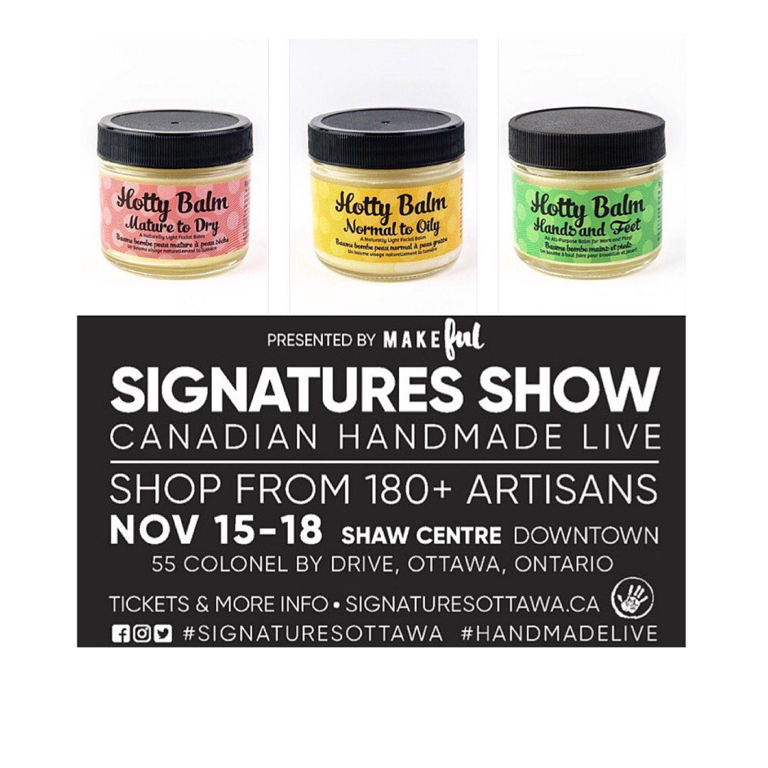 hottybalm's tweet photo. #Ottawa we are coming! @BEE23Beauty will be there #November 15th-18th @signaturesca #SignaturesShow and we have 2 tickets and a prize pack to #giveaway Contest starts Monday November 12th. All you will need to do is follow, RT and #WIN #contest #ShawCentre #Artisans #Natural https://t.co/gDNtFWA8Od
