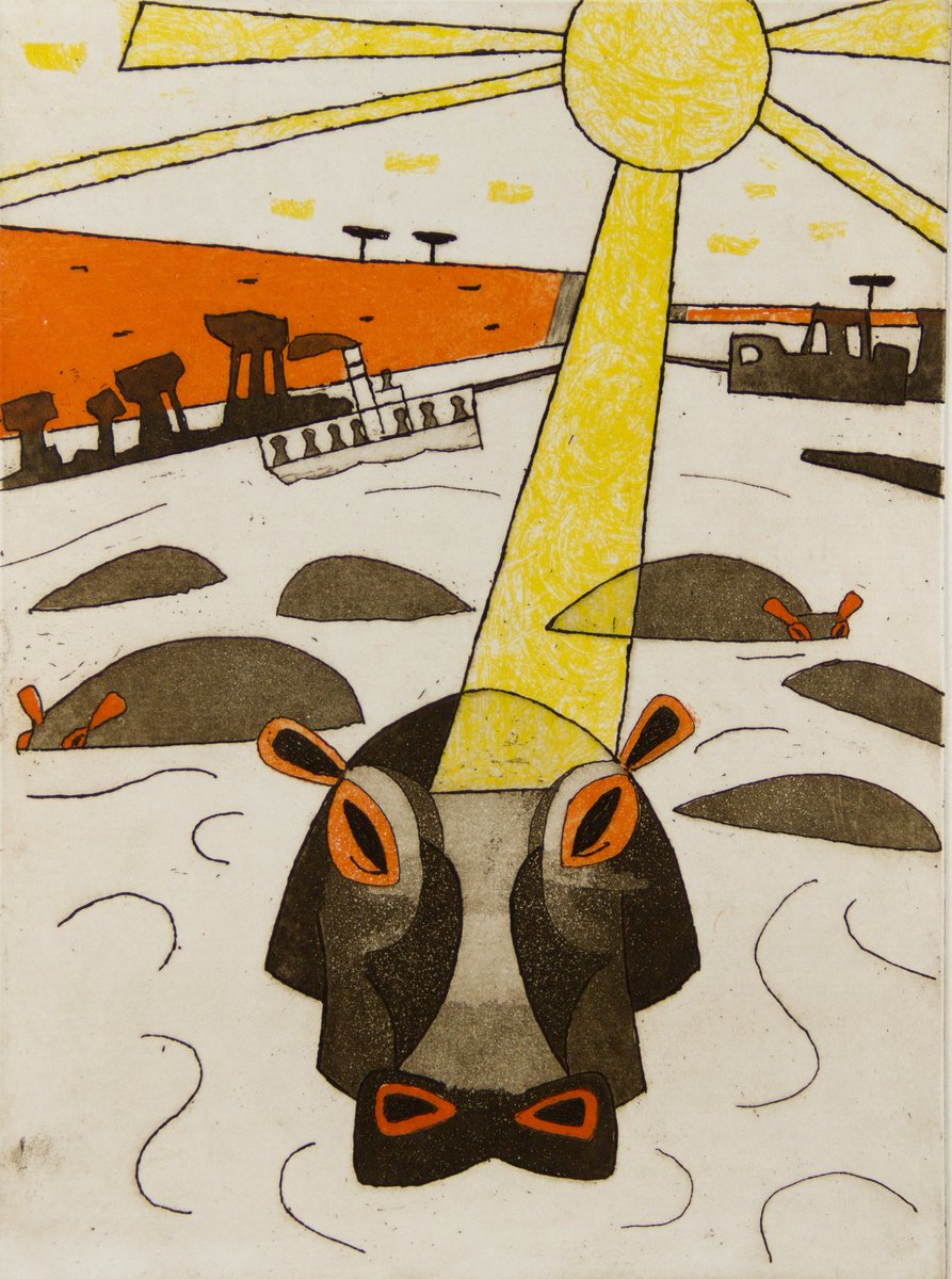 bohungallery's tweet photo. A few prints that are featured in our current #JulianTrevelyan exhibition. 
#modernbritishart #printmaking #etchings #pallanthouse #riverandrowingmuseum #readingmuseum #HenelyRegatta #thehippos #etchingclass https://t.co/jnVKC4CWgH
