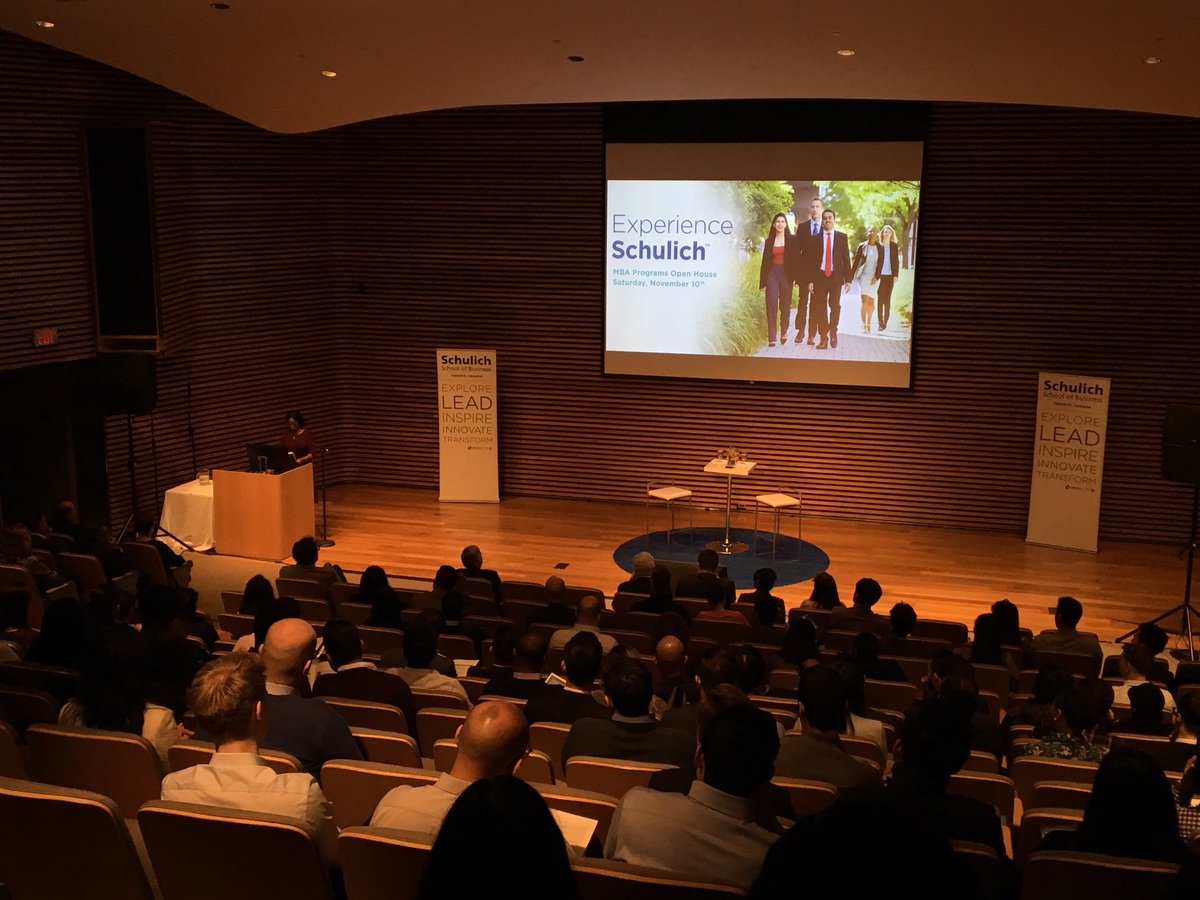 SchulichSchool's tweet photo. Marcia Annisette, Associate Dean of Students, takes the floor to introduce Dean Dezsö J. Horváth. #ExperienceSchulich #EXPS18 https://t.co/0NdYLaPZAm