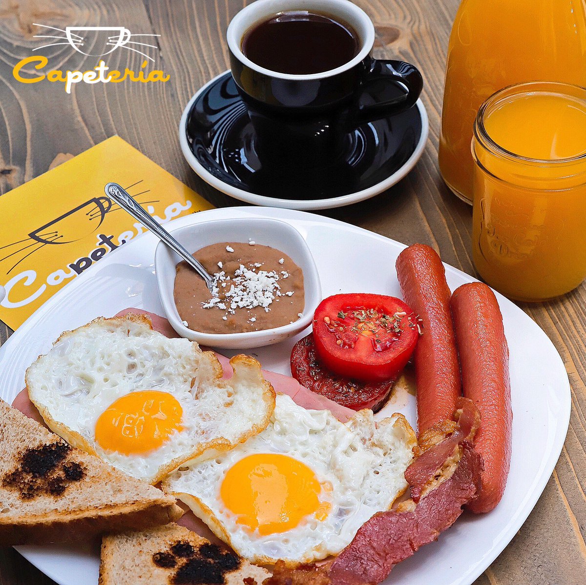 capeteria's tweet photo. Desayuna como campeón en la #Capetería.
Tenemos paquetes de desayunos desde 79, nos encuentras en 43 poniente 905, Huexotitla, Pue.
Recuerda que somos #petfriendly.
#desayunos #foodporn #menutematico #Puebla #cafedeespecialidad #specialitycoffee #coffee #coffeetime https://t.co/XNW1IqQEkt