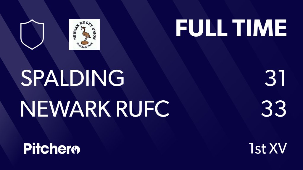 newarkrufc's tweet photo. FULL TIME: SPALDING 31 - 33 NEWARK RUFC
#SPANEW #Pitchero
https://t.co/s4xAJh1i3s https://t.co/2BsebzVgKj