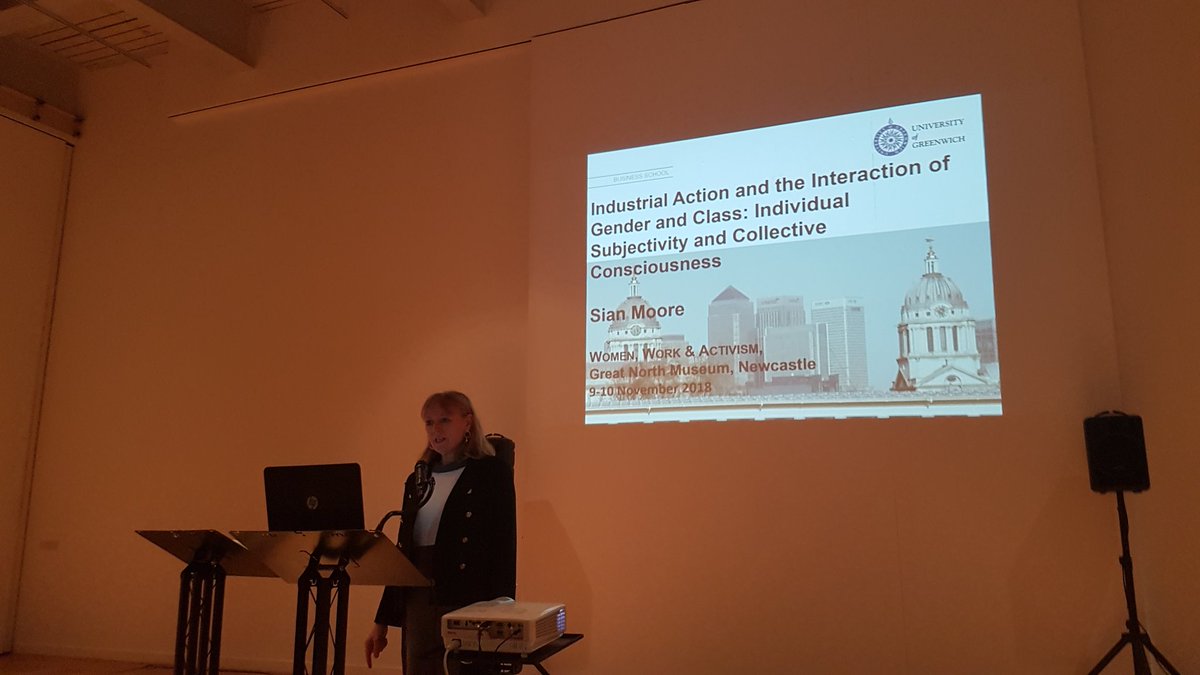clarebutler123's tweet photo. Fantastic keynote from Sian Moore on Industrial action, class and gender - highlight importance of context to understand the possibilities of action and importance of image of unions and imagery of 'type' of people who strike. Thank @WomenNcl for great conf #WomenWorkandActivism https://t.co/RHMqUzvz9x