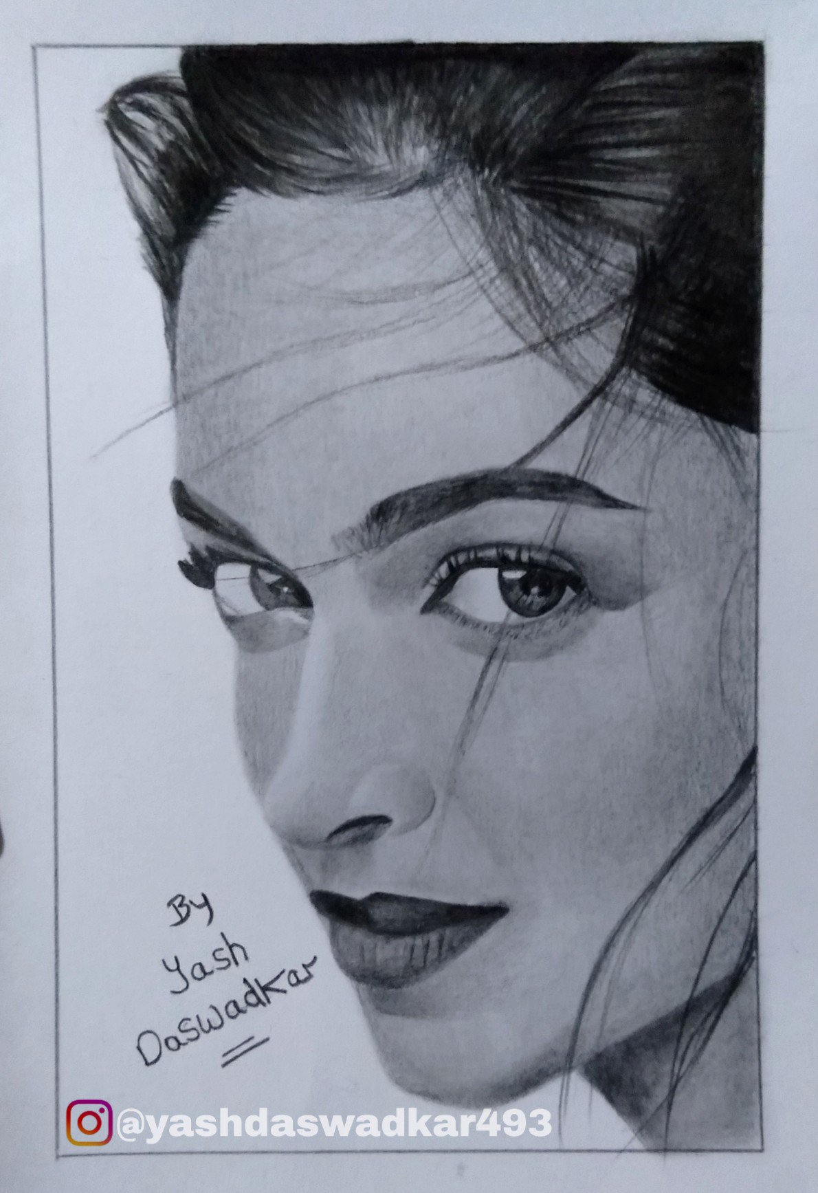 Portrait of South indian actress kajal aggrawal..learning phase : r/sketches