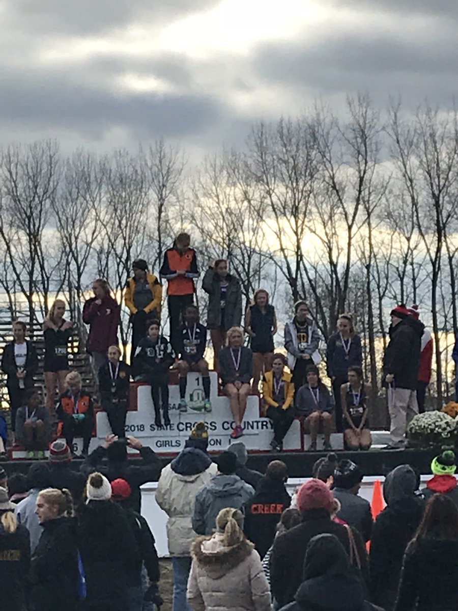 Congratulations <a href="/BrunswickXC/">Brunswick XC</a> Junior Emily Bardwell who took 3rd place in the Division I race with a time of 18:08.0 which also earns her All Ohio honors #GoBigBlue #BrunswickPRIDE <a href="/BHSMerrill/">Mr. Merrill</a>