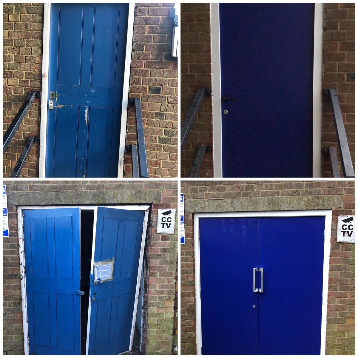 We recently upgraded the doors on this bin store in south east London