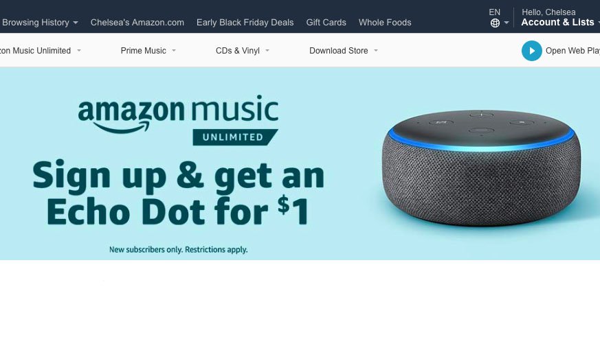 echo dot for $1