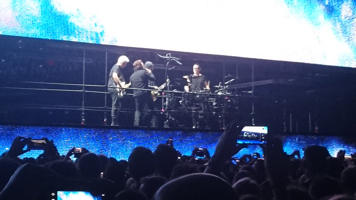 Super gig. Better with age! #u2eitour #threearena