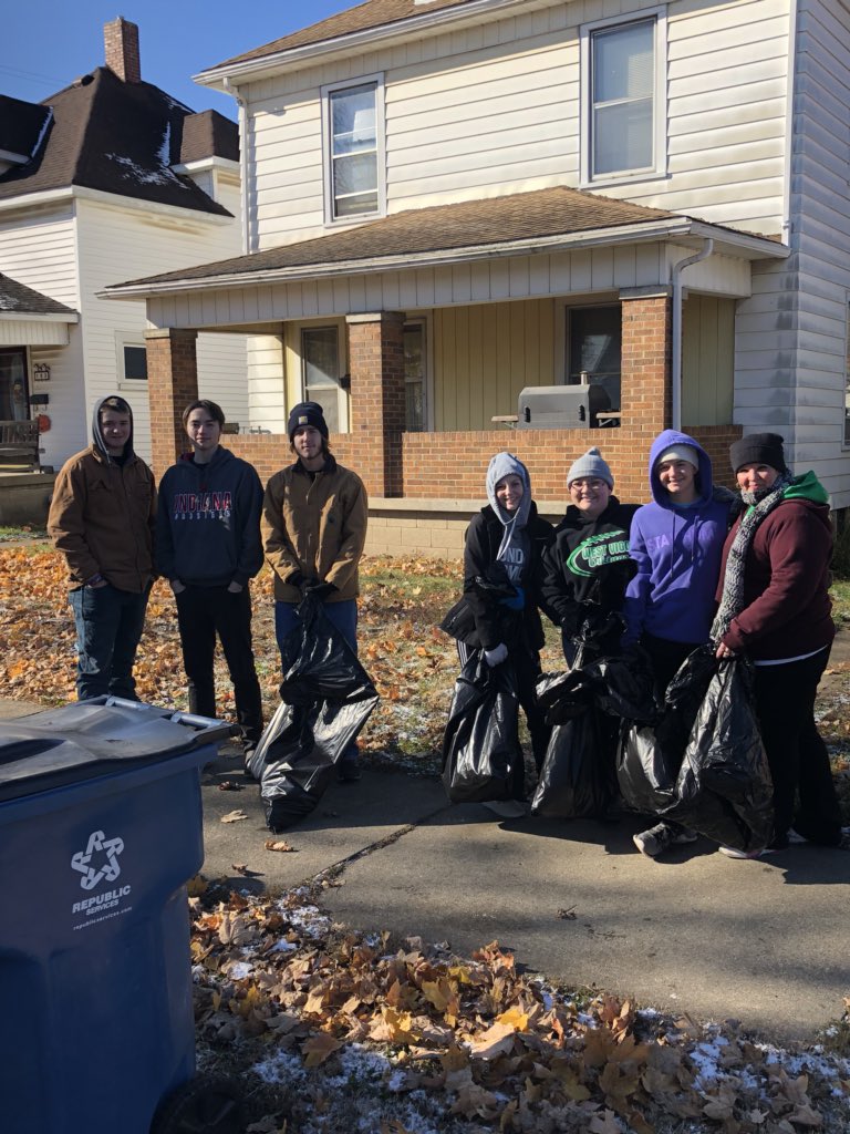 WestVigoVikings's tweet photo. Education goes beyond the four walls of a building.  Cold November morning, we have numerous students out cleaning the streets, alleys, and sidewalks of WTH.  All groups have “adopted” an area of WTH and will keep it up all year.  #Proud 1/3 https://t.co/5fJwKcG8W6