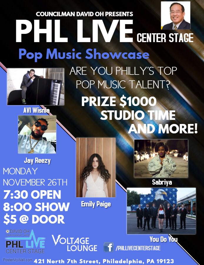 AviWisnia's tweet image. big show coming up monday, nov 26 in #Philly ... 
#livemusic #PHLlive #pop