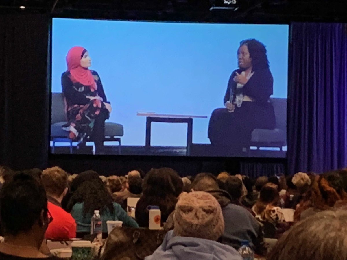 “It’s time to give up the term ‘intersectionality.’ Allyship is beautiful, but we’re talking about black and brown girls. If these people get what they need, white women will get what they need” Linda Sarsour and Tarana Burke #FacingRace