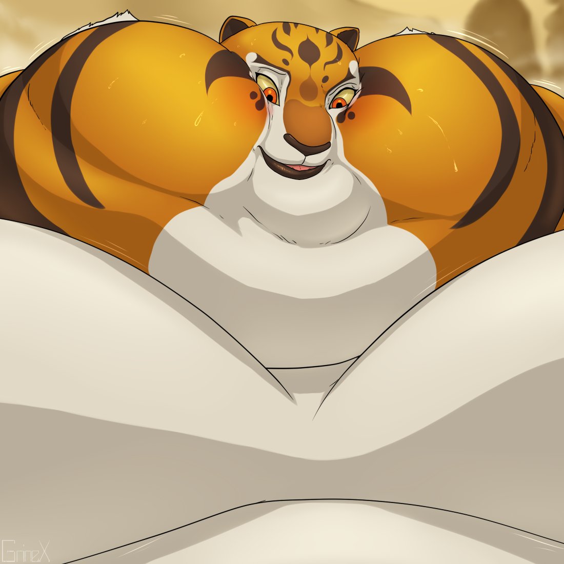 inkathon bust commission for @TheAddylad of Tigress from kung fu panda gett...