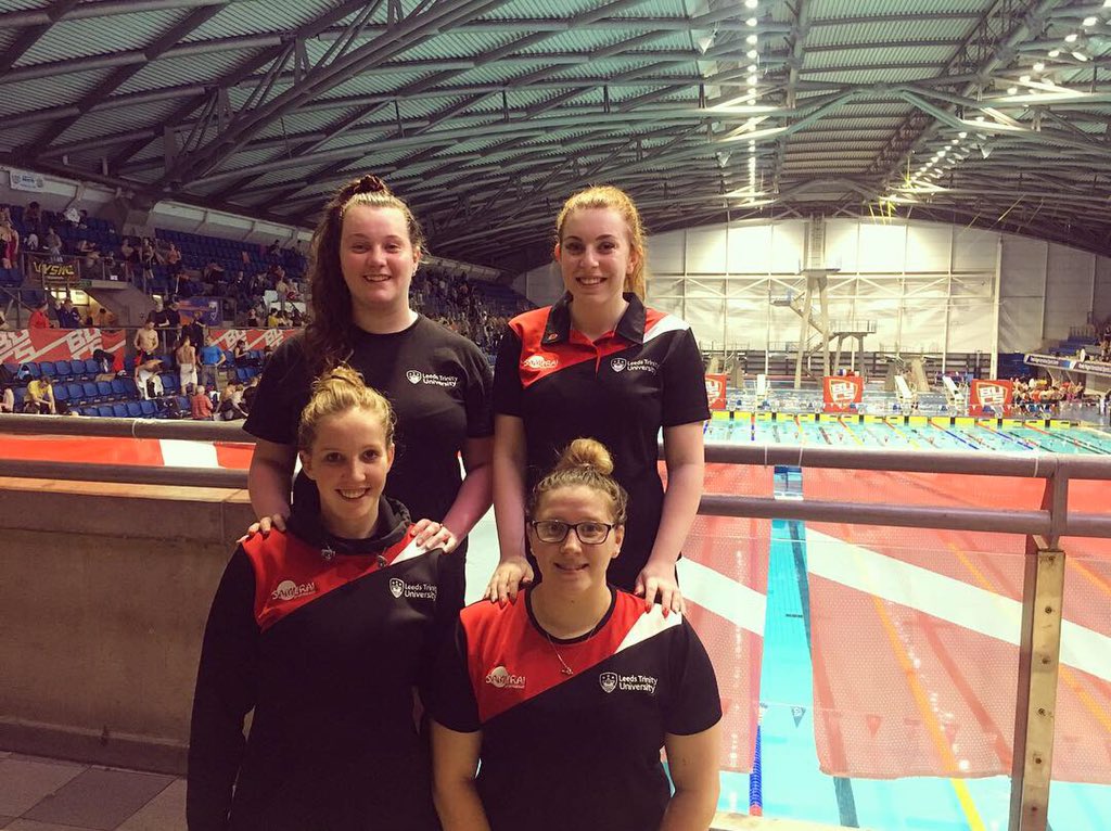 LTU_SwimTeam's tweet photo. Fantastic swims all round again today at the BUCS short course meet! Well Done Team! Training continues next Friday in preparation for the long course meet in Feb! Remember training is for everyone! So come along and join the team! ❤️🖤@LeedsTrinitySU #BUCSSwimming #LTUSwimming https://t.co/lVTB0GfZXe