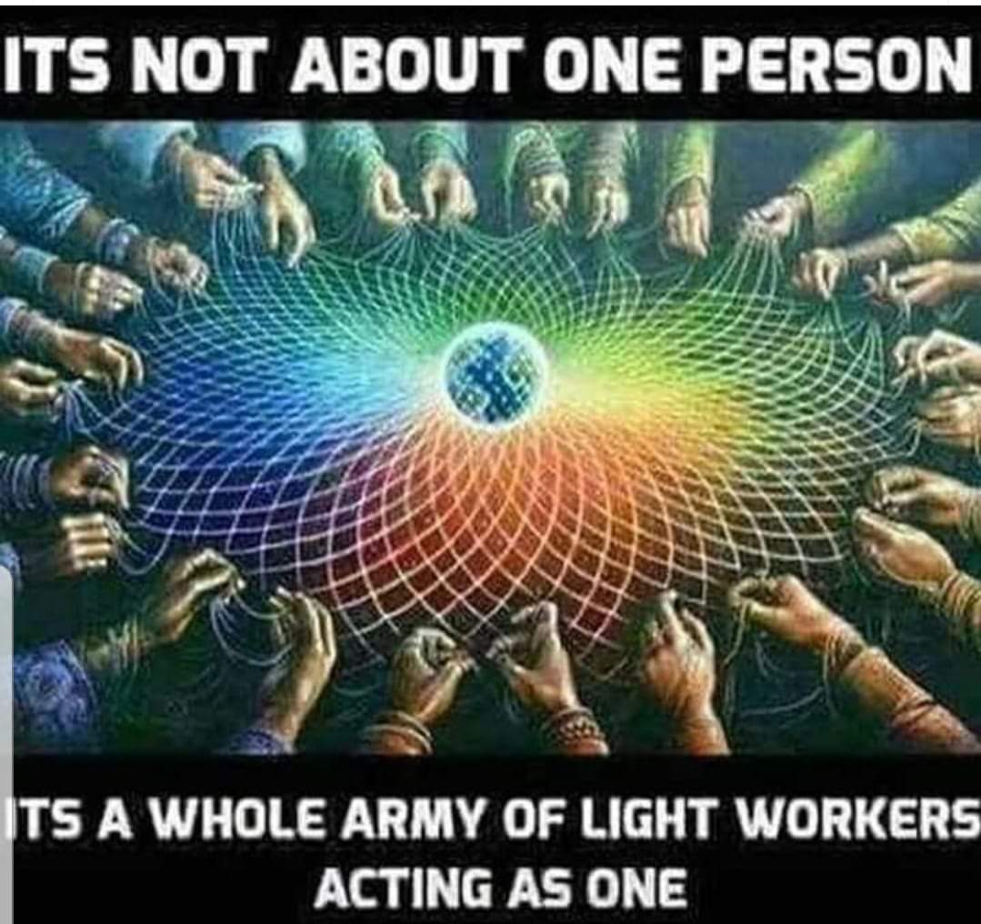 sabientje's tweet image. It&apos;s not about one Person
It&apos;s a whole army of Light workers acting as One ♡☆♡