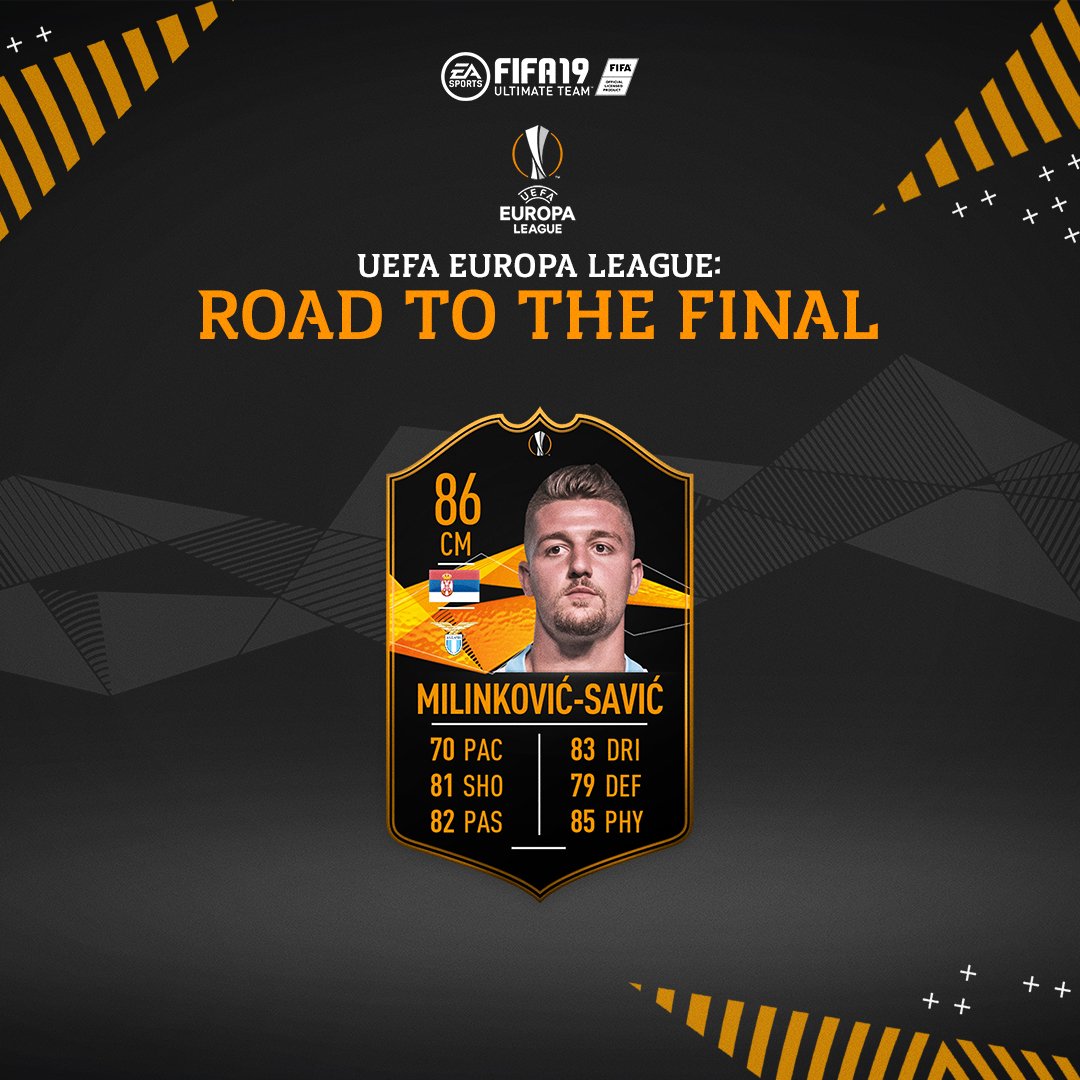 Europa League Road To The Final Sergej Milinković-Savić SBC is now available #FUT #FIFA19