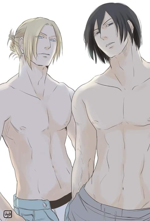 Userchan31's tweet photo. Annie y Mikasa como hombres :3 que guapos https://t.co/qK9KUCcauG