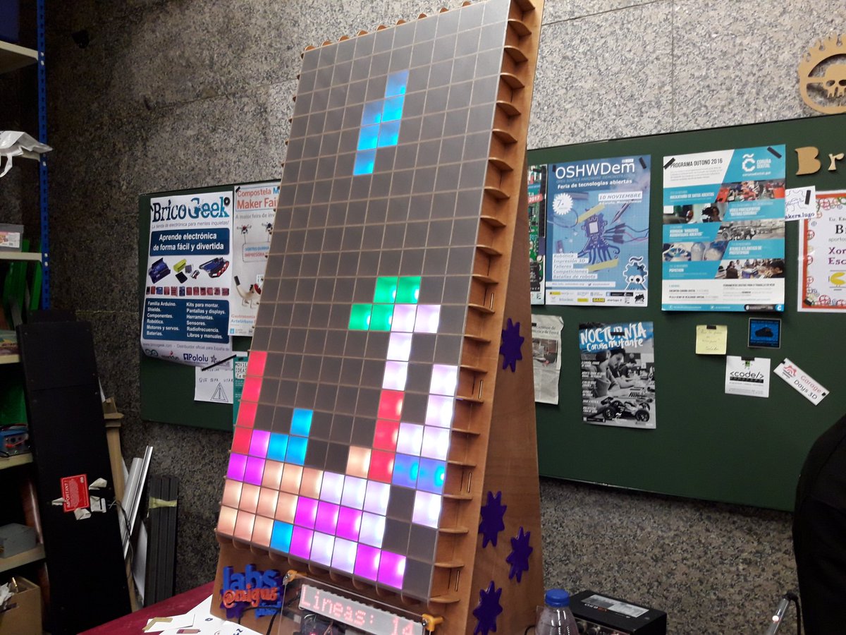 #OSHWDem18 #tetris
