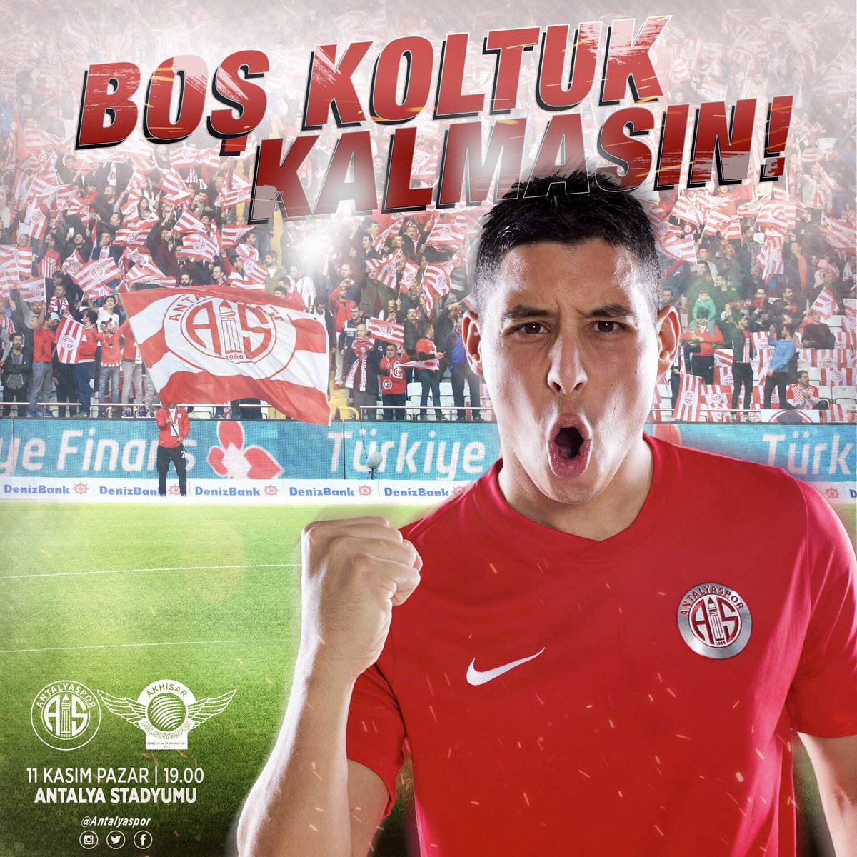 🤜🤛 30 Bin #Akrep Omuz Omuza, Antalya Stadyumu’na!

🗣 #BizAntalyasporuz