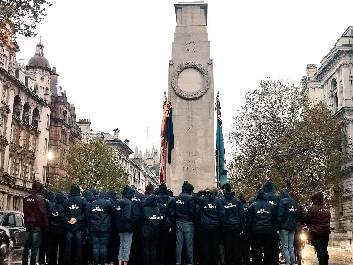 100 @NCS graduates prepare to support #Armistace100 - the next generation remembering the sacrifices of the past. For our tomorrow they gave their today.
