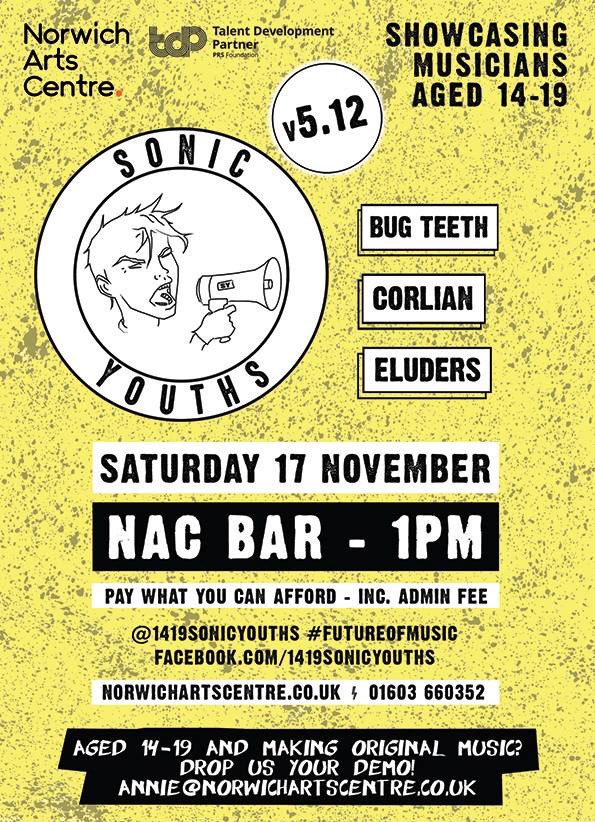 It’s are first gig next Saturday feel free to come down for a good time with Bug teeth and the Eluders