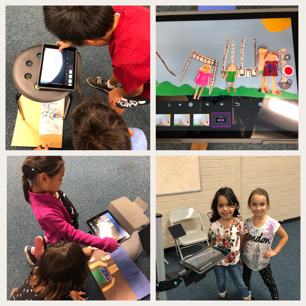 Smithteachk's tweet photo. It was so exciting to partner with Ms. Burns and her 2nd graders @bensonbears1 in using #StopMotion to capture small moments. #TUSDthrives https://t.co/eNw5nnHjJI