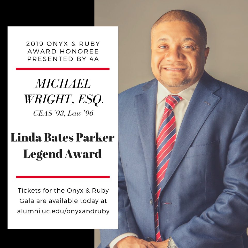 Congratulations to Michael Wright, Esq., the 2019 Linda Bates Parker Legend Award honoree!