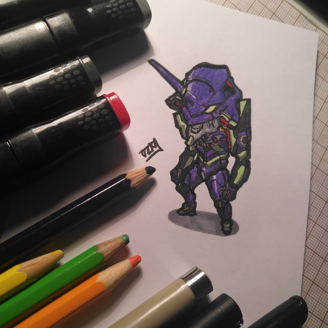 TZXJ6's tweet photo. Test type 01,Neon Genesis Evangelion
.
#fanart #evangelion #testtype01 
#eva #shinjiikari #neongenesisevangelion #新世紀エヴァンゲリオン #エヴァンゲリオン #mecha #anime #manga #mangá #nerv #marker #pen #ink #shadow #colorful #chibi #dailysketch #dailydraw #animedrawing #animeart https://t.co/tjxUezJBlf