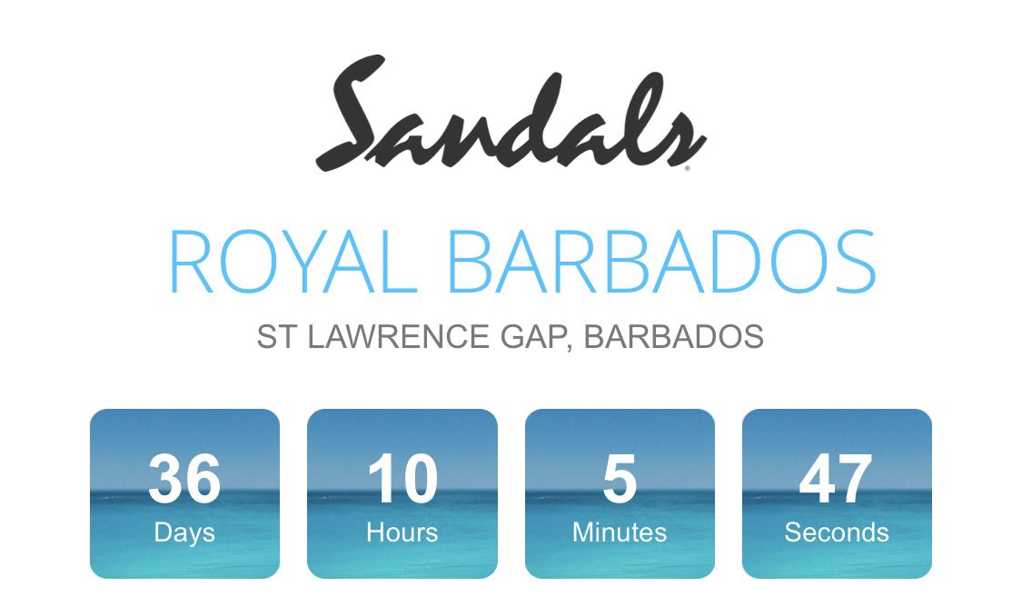 ⁦@DelvinWalls⁩ will be celebrating is 40th ⁦@SandalsResorts⁩ #sandalsroyalbarbados