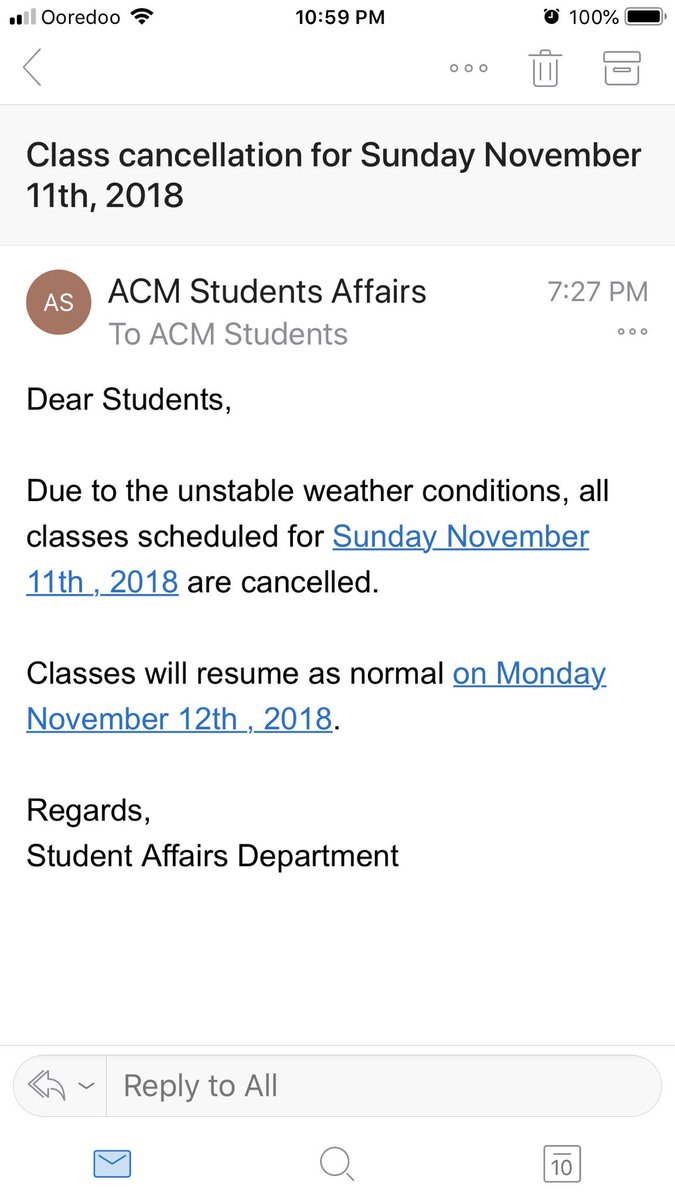 Almaroun_acm's tweet image. تم إلغاء دوام يوم الأحد ..