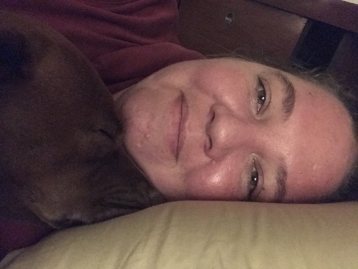 moderndaygypsey's tweet photo. She snores and twitches in her sleep but she’s so sweet I can’t kick her out of my bed. #countrygirl #globetrotter #pitbull #pitbullterrier #cuddles #cuddlebug https://t.co/a3PqAMHrTk