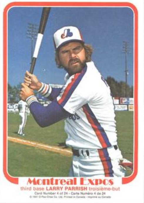 Happy birthday to former third-baseman Larry Parrish, who turns 65 today. That really makes me feel old. 