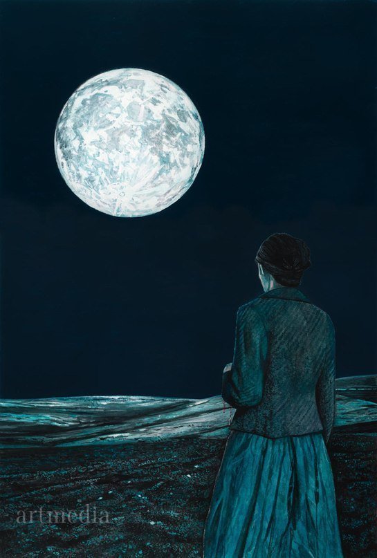 Песни на моей луне я всегда. Richard moult. Richard moult художник. Картины Ричарда Моулта. Женщина в лунном свете.