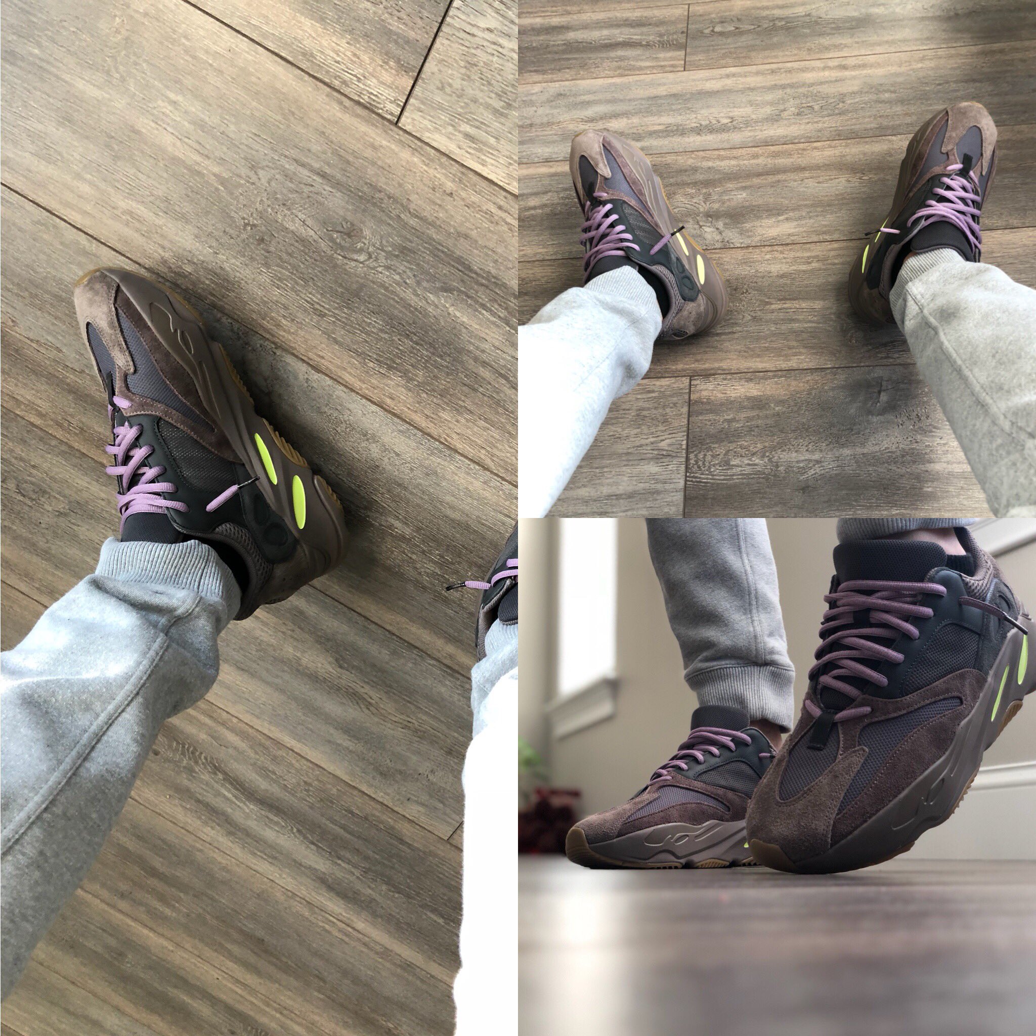 yeezy 700 mauve lace swap