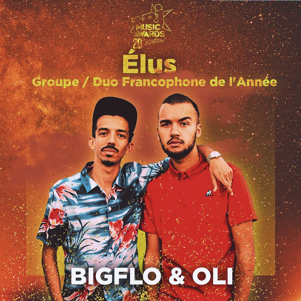 Félicitations <a href="/bigfloetoli/">Bigflo & Oli 👥</a> ! #NMA❤