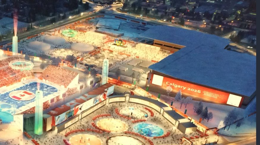 Hey, #Calgary: Take a look at this picture of the McMahon Stadium area for the Olympics. FOOTHILLS Stadium disappears! This is huge. It's one of the few full sized diamonds in the whole city. Used by several teams including <a href="/BaseballAlberta/">Baseball Alberta</a> Midget AAA teams, <a href="/DinosBaseball/">UCalgary Dinos Baseball ⚾️</a> + more