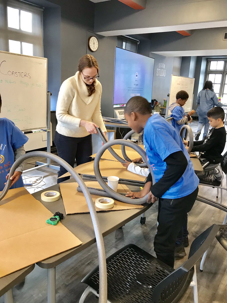 stemkidsnyc's tweet image. TechFest was awesome today! OurEngineers and Codesters made an app in @scratch and engineered and tested self-designed roller coasters and rubber band powered cars. #stemkidsnyc #engineering4all