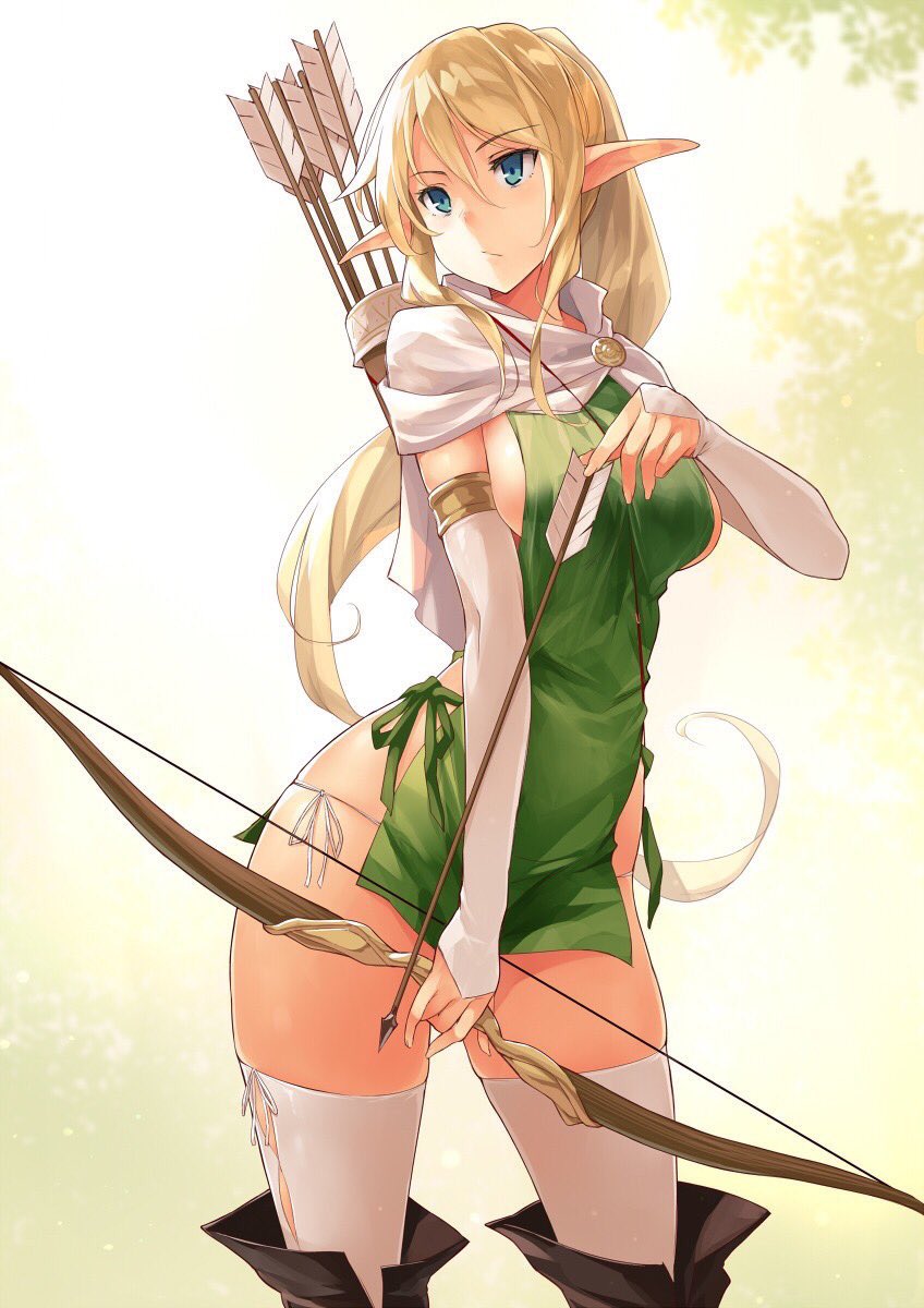 Elf girl #anime #animeart #animegirl #animegirls #elf #elfgirl #ranger #arc...