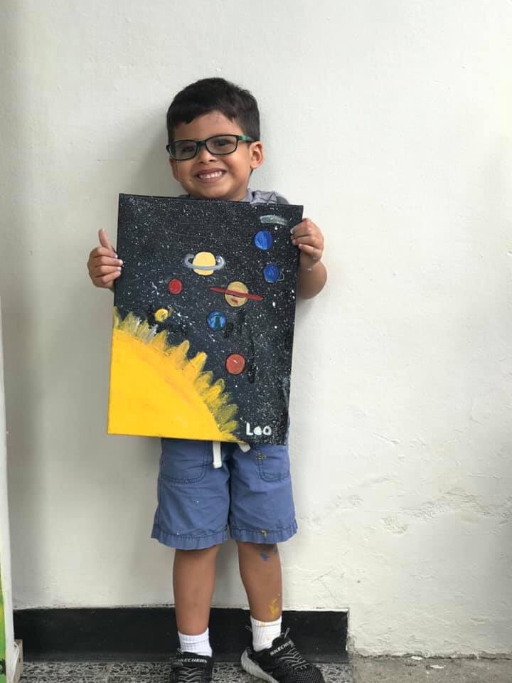 My son Leo, he’s almost five, loves space, his favorite planet is Saturn, knows about <a href="/CassiniSaturn/">Cassini</a> , loves the Space Shuttle, he knows all the planets in the solar system, and talks about the Milky Way!  Hoping to visit <a href="/NASAKennedy/">NASA's Kennedy Space Center</a> next year, cant imagine his reaction <a href="/NASA/">NASA</a>