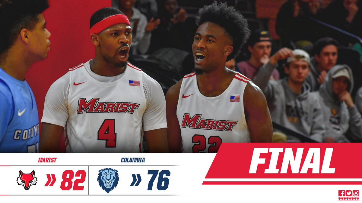 MaristMBB's tweet image. FINAL - Coach Dunne wins his home opener! Parker led with 21 points, followed by Knudsen with 15 points, all of which were from three! #GoRedFoxes