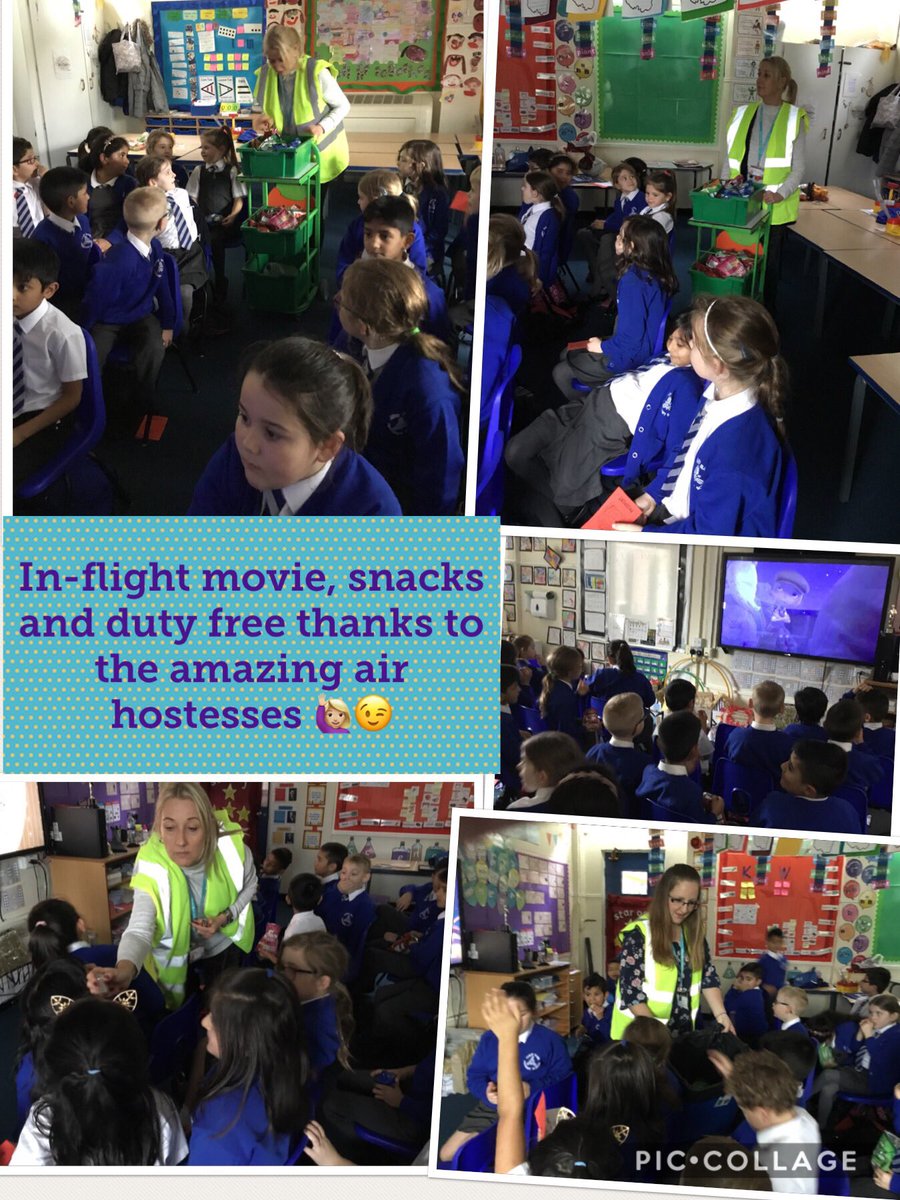 Year2sunnybank's tweet photo. Y2 were treated to a surprise trip... to AUSTRALIA! 🇦🇺 With passports ready, they boarded the plane and enjoyed an in-flight movie (after the safety videos of course!). The glamorous air hostesses provided an in-flight snack and they met their new teacher #whatahook #roleplay 🛫 https://t.co/mERBr1miKd