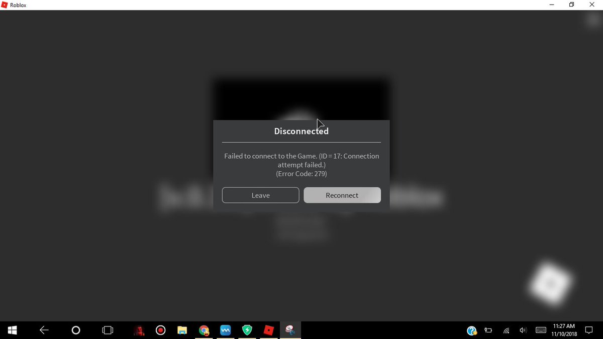 Failed connect id 17