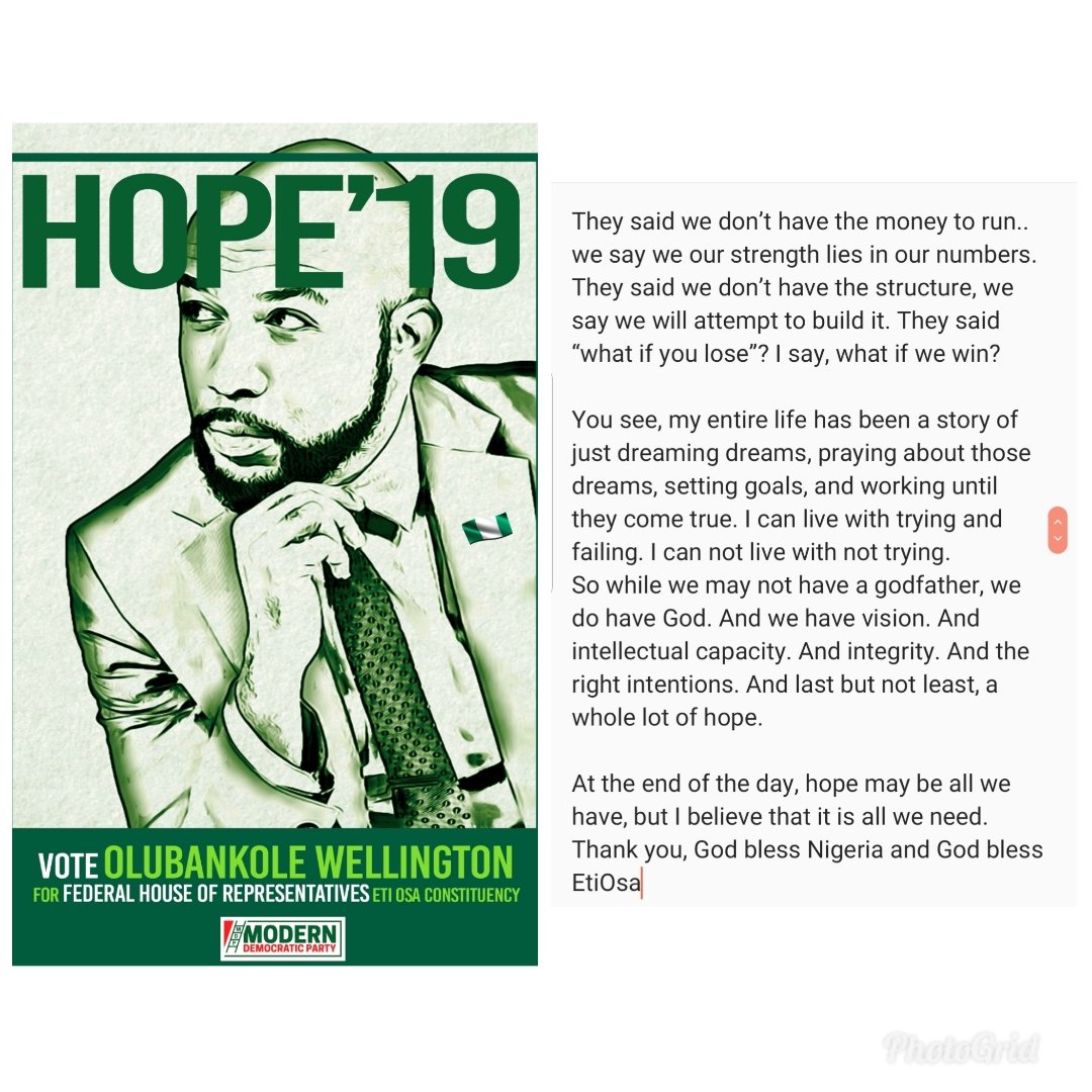 Banky W declares intention to run for House of representatives in the 2019 elections