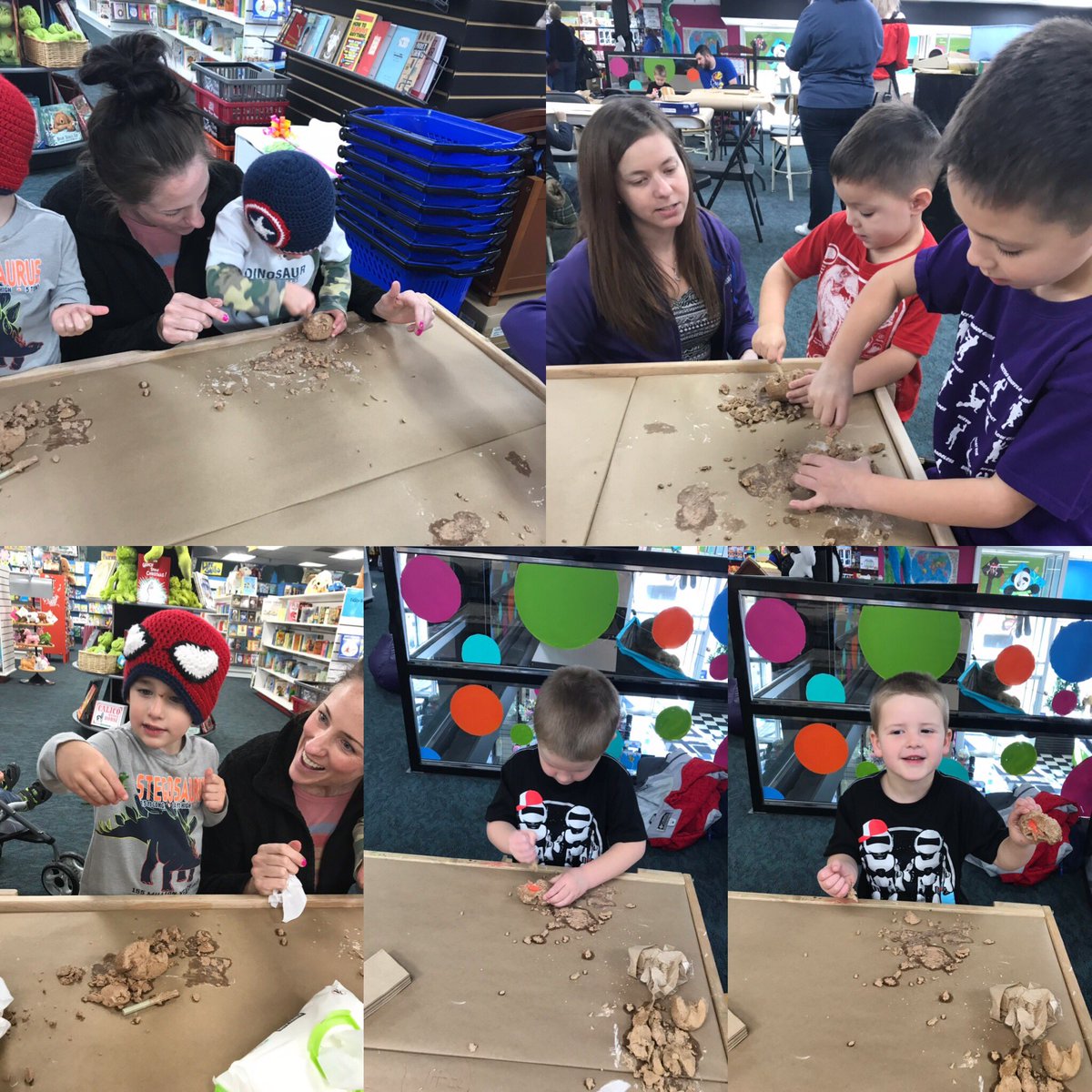 ToyStoreTopeka's tweet image. The dinosaurs enjoyed all the young paleontologists today. It was Dino-riffic! #dinovember #kidtivity #dinodig #topcity #topekatoyologist