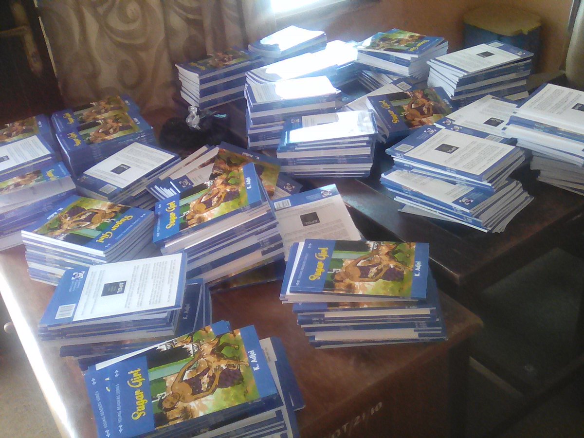 GedaidF's tweet photo. Thank you Florence, Evelyn, Doris and Selena for volunteering 4 hours of your time toady to stamp and package 3000 reading books for donation to three basic schools  at Asutsuare. These books will go a long way to support reading and also close the book famine the schools face. https://t.co/eyQ8x3Lbr2