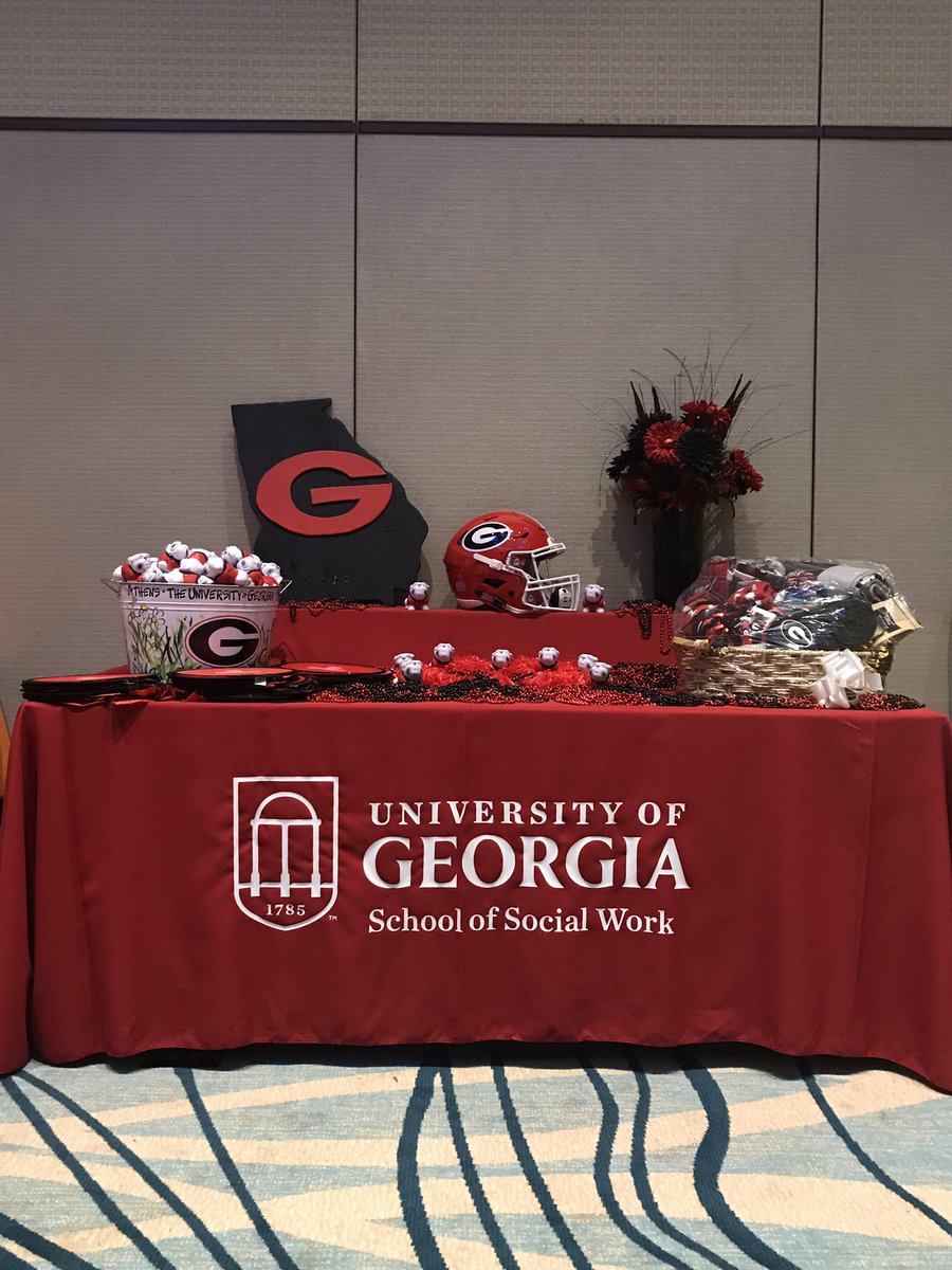 The School of Social Work is participating in the SEC Reception at CSWE. We are excited to participate with our SEC colleagues. GO DAWGS! #APM2018 #SSW