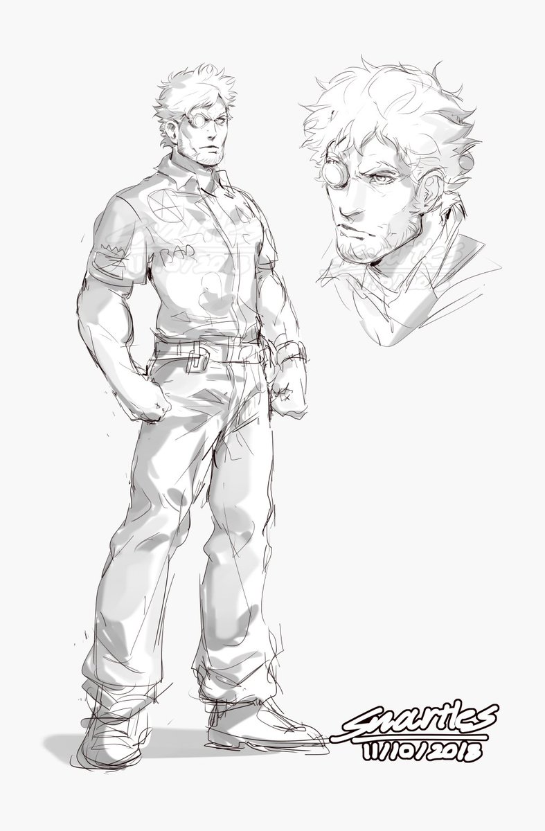 Sketching old Sigma if he looked less like a drowned rat #ZeroEscape #ZeroEscapeSpoilers #Spoilers 