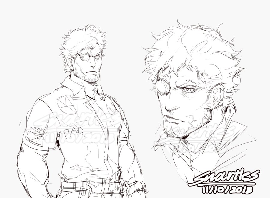 Sketching old Sigma if he looked less like a drowned rat #ZeroEscape #ZeroEscapeSpoilers #Spoilers 