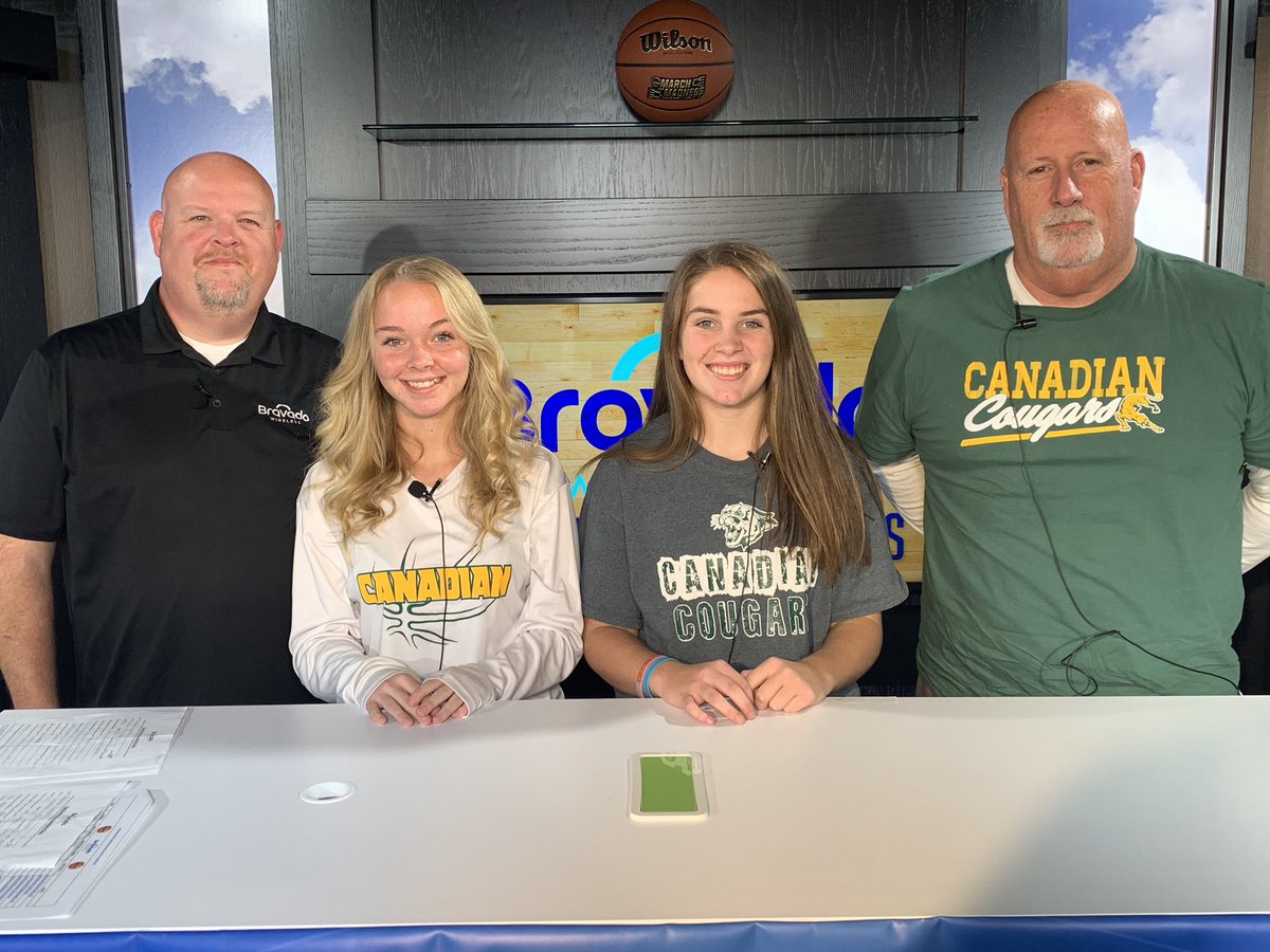 BravadoWireless's tweet photo. 🏀 Warner Lady Eagles @jayleekindred11 @mepete25 @kyleaterrell, 
Fort Gibson Tigers @jucccyyjayyy,
Crowder Demons @maggiesockey
 @stevienick02 @CoachRushCHS, and Canadian Lady Cougars @hudgenstabitha have all stopped by today! Check it out at https://t.co/T5xSlIyowy or on our FB! https://t.co/fMIbM9lO5z