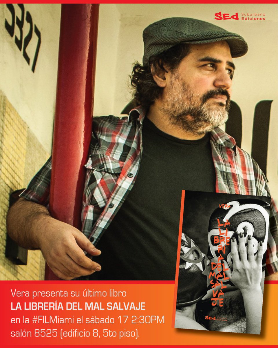 suburbanocom's tweet photo. > @HVeraAlvarez presenta #LaLibreriaDelMalSalvaje en la #FILMiami #sab17 2:30PM
#MiamiBookFair2018 #NewLatinoBoom #LatinoLit #SEd https://t.co/0dlbGZOKFr