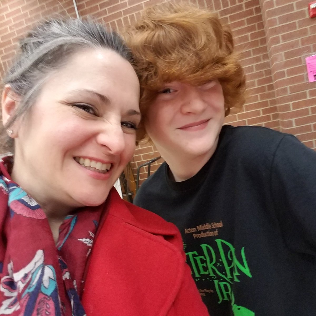 MrsGilmerELA's tweet image. 15 minutes til curtain for #PeterPanJr ! I even got a pre-show pic with Tinkerbell! #ActonMS @AMSTheatre @AmsChoir